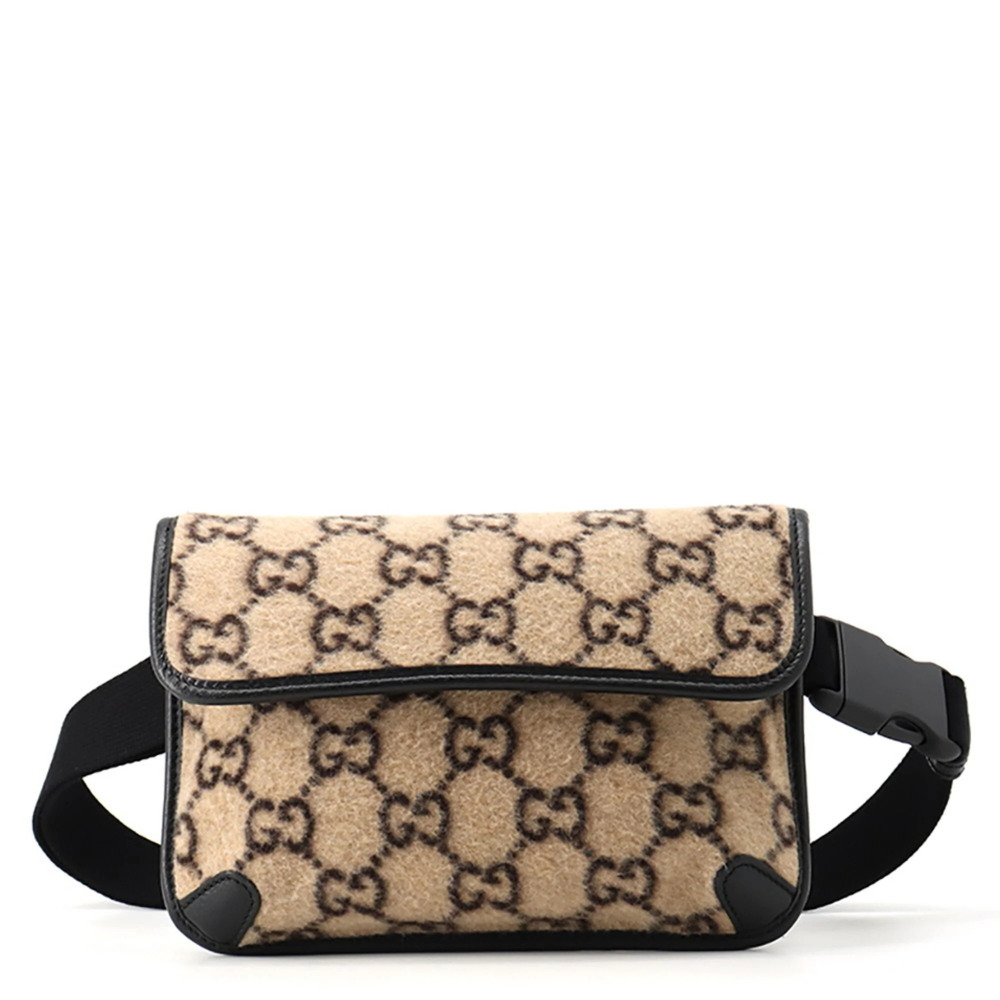GUCCI Authentic Black Leather Hobo Bag